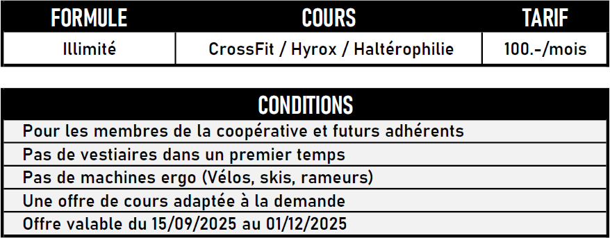 Offre Early Bird
